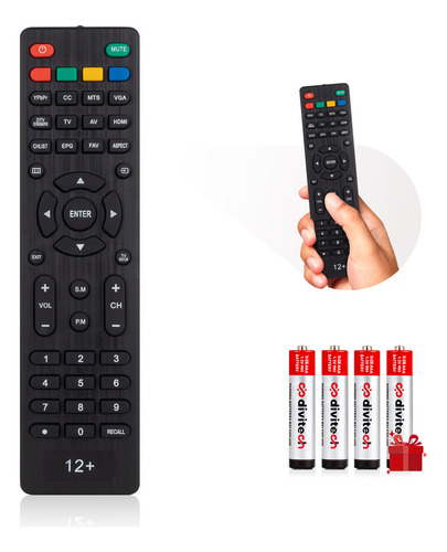 Control Remoto 10 En 1 Compatible Con Pantallas Speler Polaroid Atvio Rca Vios Tkl Viore Spled22f Incluye 4 Pilas Divitech® Aaa