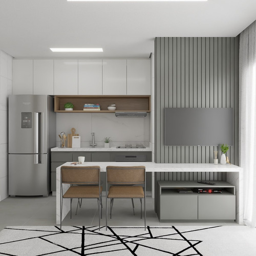 Imagem 4 de 14 de Residencial Arc | Apartamento No Nova Brasília Com 02 Dormitórios | Entrada Parcelada - Sa02009 - 69871471