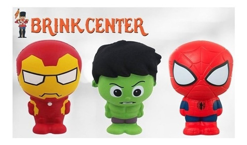 Kit Com 3 Mini Bonequinhos De Espuma Avengers - 10 Cm
