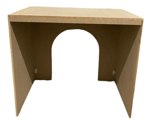 Mesa U Média Desmontável Cor Marrom