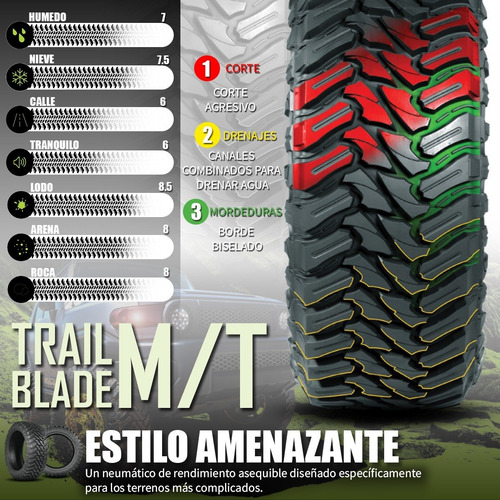 Imagen 5 de 7 de Llanta Atturo Tires Trail Blade M/t Lt 275/65 R18 123/120q