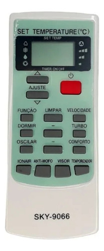Controle Remoto Ar Condicionado Compatível Elgin Ecoplus