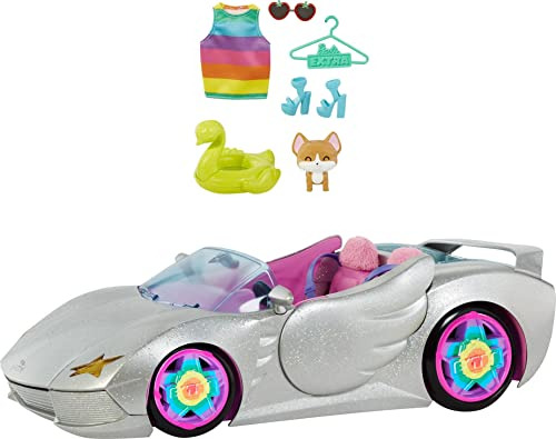 Coche De 2 Plazas Toy Barbie Extra Vehicle, Plateado Brillan