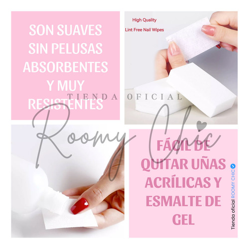 Toallitas Para Uñas Sin Pelusa Gasas Para Uñas Manicure
