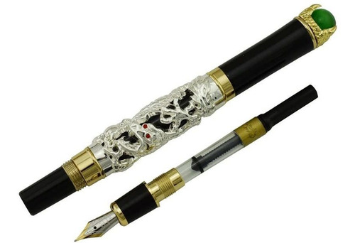 Perlas Jinhao Fuente Del Dragon Pluma Punta Fina Color ...
