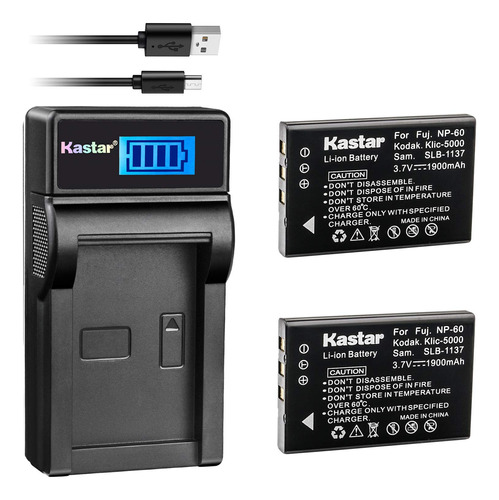 Kastar Bateria (x2) Y Cargador Usb Lcd Para Urc 11n09t Nc091