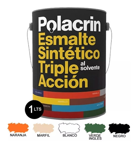Esmalte Sintetico Polacrin X 1 Lt Triple Accion Oferta Promo