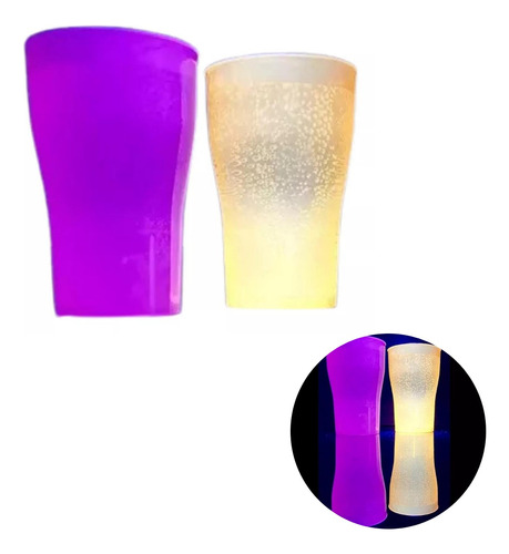 Vaso Cola X 10 Fluo Opaco Neon Fiestas Descartable