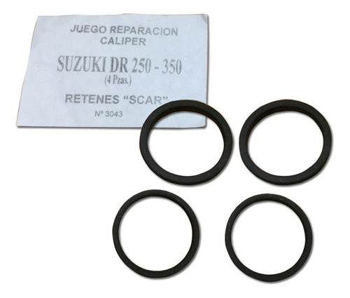 Juego 4 O-ring Caliper Suzuki Dr 250 350 Scar 3043 Argentina