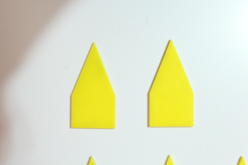 10 Punteros Criminalística 4x8cm Naranja Y Amarillo