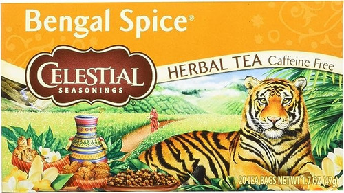 Té De Hierbas Celestial Seasonings Especias De Bengala 20pzs