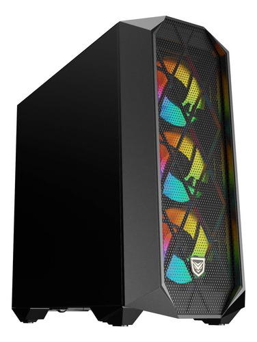 Nfortec Synistra Black Torre Gaming Atx 3.0 Rgb Con Frontal