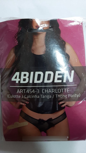 Camisolin Y Culotte 4bidden Negro Talle Unico