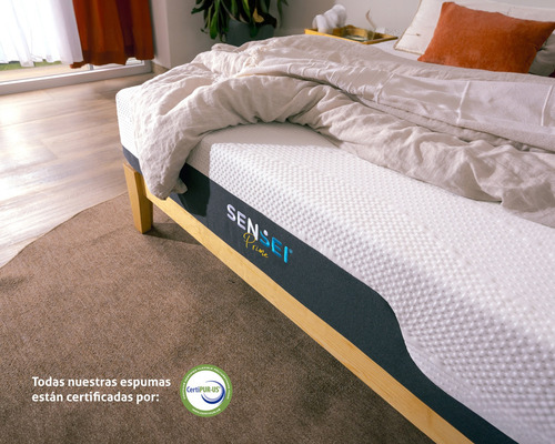 Sensei Colchón King Size Memory Foam En Caja Modelo Prime