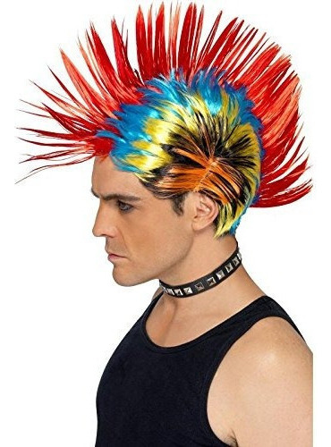 Smiffys Street Punk 80s Mohawk Wig