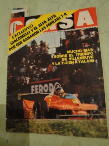 Corsa 667 Ferrari T4 Gilles Villeneuve Alfa Romeo F1