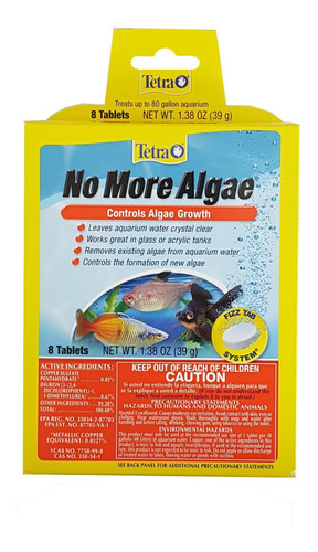 Tetra No More Algae 8 Tabletas Elimina Algas Alguicida