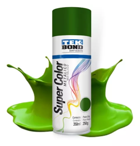 Tinta Spray SuperColor Tekbond - Verde Escuro - 350ml - 250g