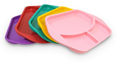 Prato De Silicone Com Divisórias Hipopótamo - Marcus & Marcu Nome Do Desenho Liso