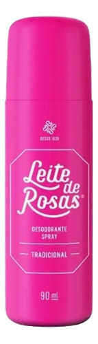 Desodorante Spray Leite De Rosas Tradicional  90 Ml Wxz