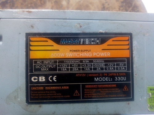 Imagen 2 de 4 de Fuente De Poder 600w