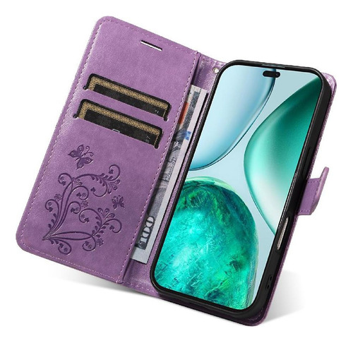 Funda Magnética Case For Honor X8c 4g De Piel Sintética Con Soporte Abatible Con Ranura Para Tarjetas, Funda A Prueba
