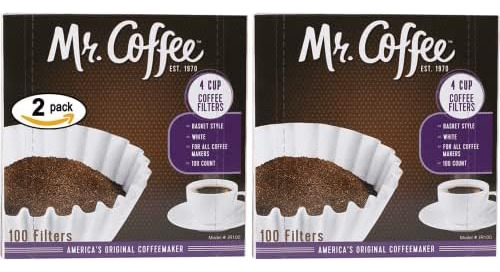 100 Count 4 Cup Coffee Filter For Mr. Coffee - Pack Of ...