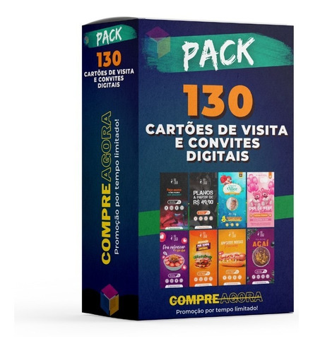 130 Cartões De Visita E Convites Digitais Interativos Canva.