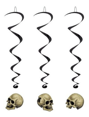 Skull Whirls (5 /pkg)