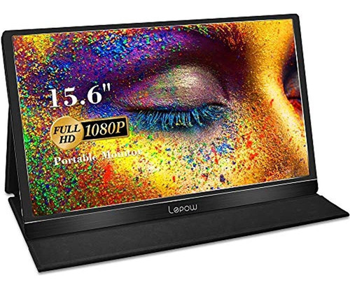 Monitor Portatil - 2020 Lepow Z1-gamut 15.6  Fhd Pantalla P