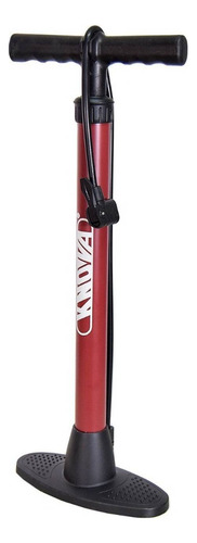 Bomba de Aire Manual De Uso Profesional para Ciclismo Fabricado en Acero Ligera con Manija de nylon y Manguera con válvula A36A. Modelo KN 7502-A KNOVA