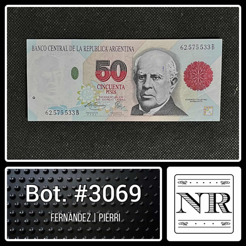 Argentina - 50 Pesos - Año 1996 - Bot #3069 - F | P - Roseta