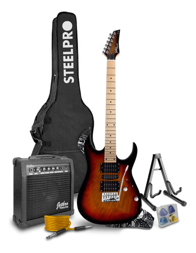 Paquete Guitarra Electrica Jethro Series By Steelpro 041