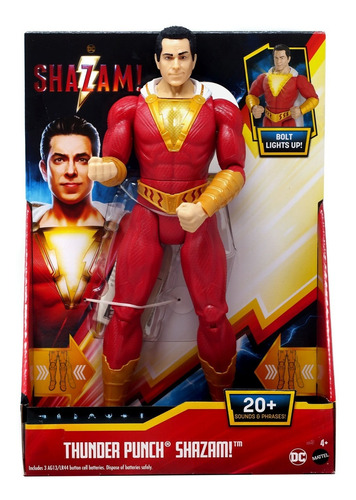 Figura De Acción 12'' Shazam! Puño De Trueno De Dc