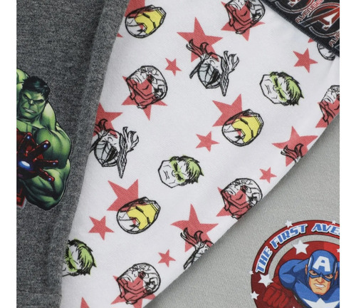 Boxer Algodón Mota Avengers Talla 14 Pack X3 Mt40444
