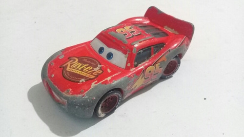 Disney Cars Rayo Mcqueen Rojo Rayado 95 