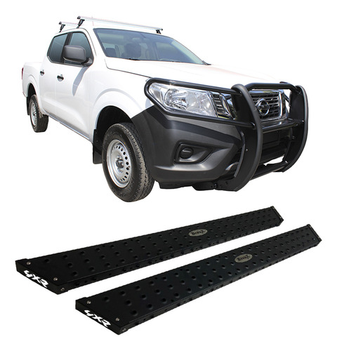 Estribos 4xr Texturi Nissan Frontier Np-300 Dob/cabina 16-21