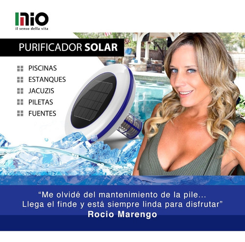 Ionizador Solar Purificador Agua Piletas Mio Basta De Cloro!