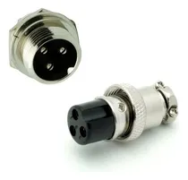 Comprar Conector Micrófono Din Par Macho-hembra 3 Pines Chasis-cable
