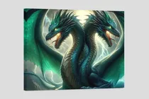 Comprar Cuadro Decorativo Canvas El Poder Dual Del Dragón Art 120x80