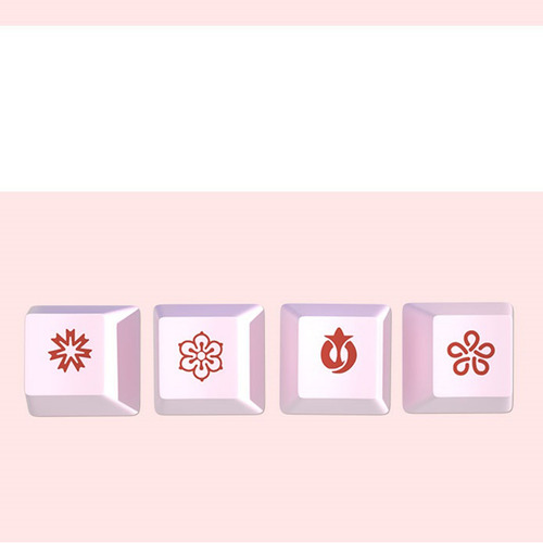 108 Teclas Pc Teclado Mecánico Teclas Pbt Teclas Rosa Y