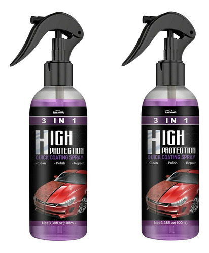 P4 3 En 1 Spray De Recubrimiento Rápido Para Automóviles De