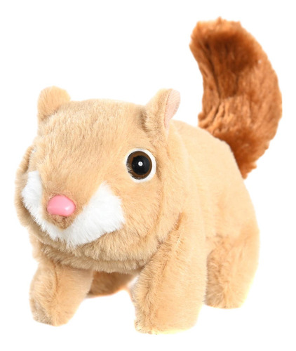 Juguete De Peluche De Ardilla Electrónico Beige