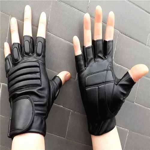 Guantes De Piel Hombre Sin Cuero Dedo