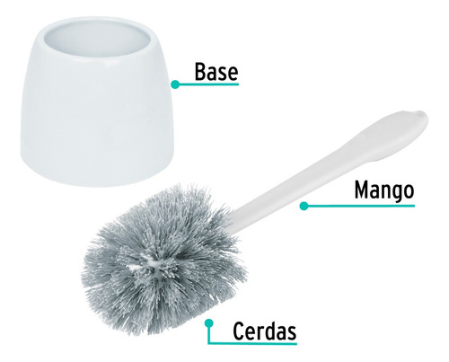 2 Cepillos Para Baño Limpiador De Wc Inodoros