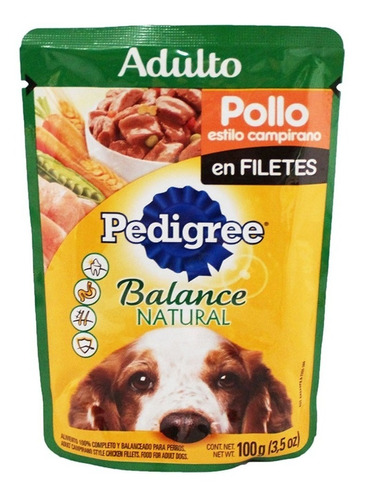 Alimento Para Perro Pedigree Balance Natural Pouch 100 Gr