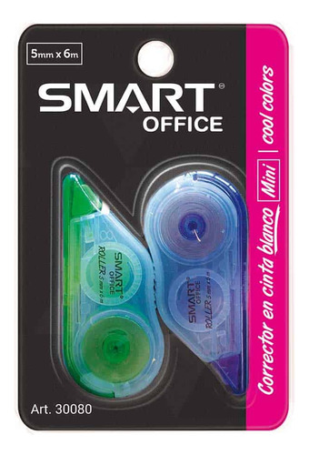 Corrector Roller Cool Colors Mini De 5 Mm X 6 M Con 2 Piezas