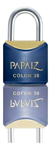 Candado Papaiz Color Line de latón azul con llave, 30 mm
