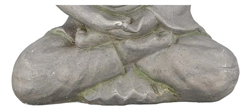 Buda Gris Sabiduría Grande Decoración 45 Cm Jardin Estatua