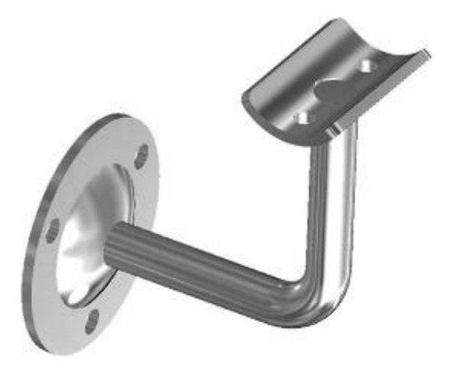 Sujetador De Pasamanos Para Pared De Acero Inoxidable